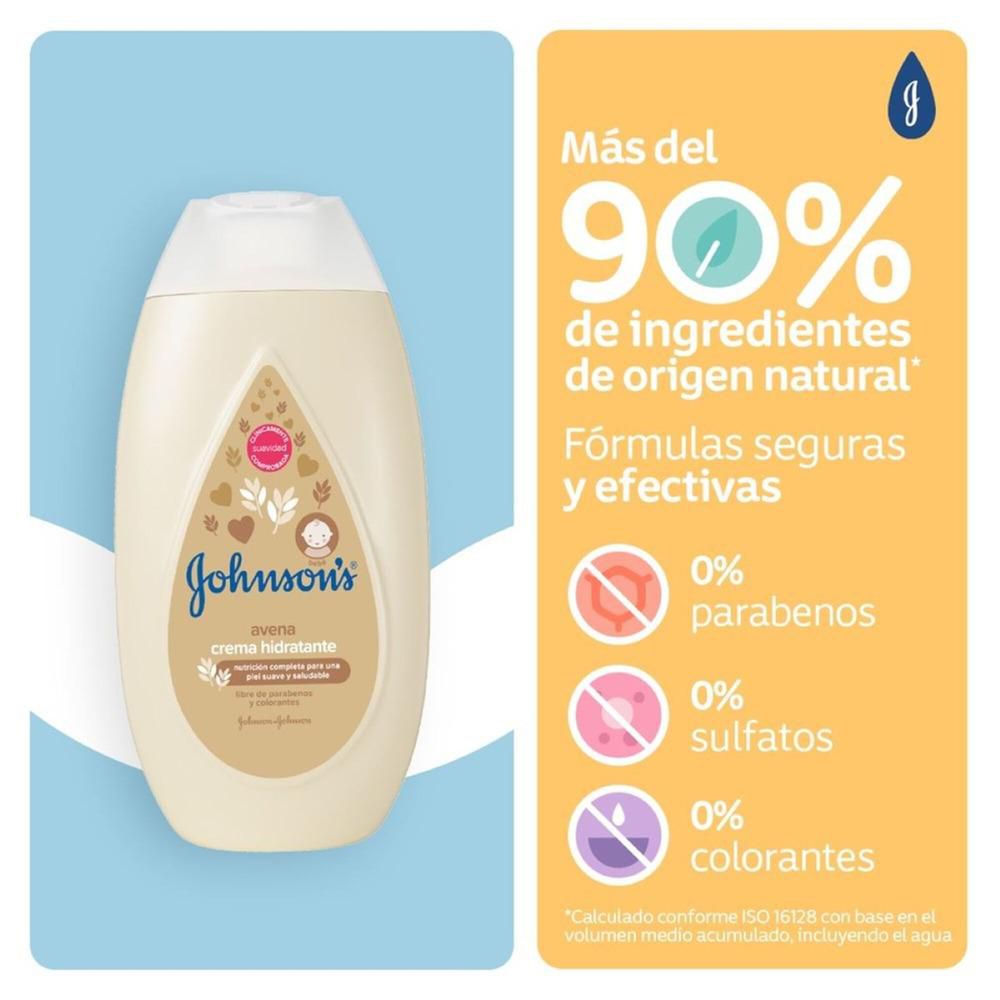 Johnsons Crema Corporal Bebe Avena Botella X 800 ml