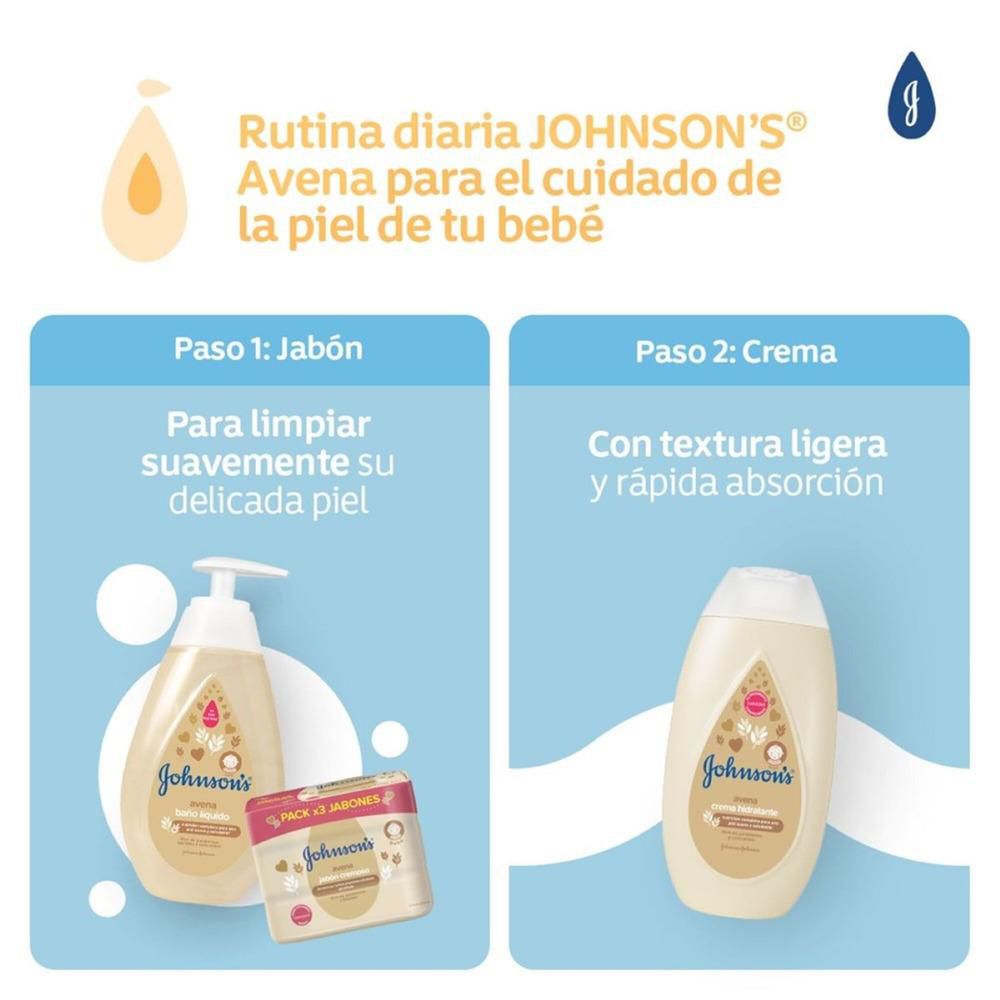 Johnsons Crema Corporal Bebe Avena Botella X 800 ml