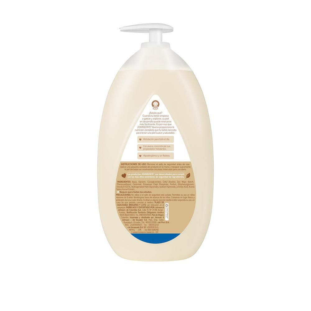 Johnsons Crema Corporal Bebe Avena Botella X 800 ml