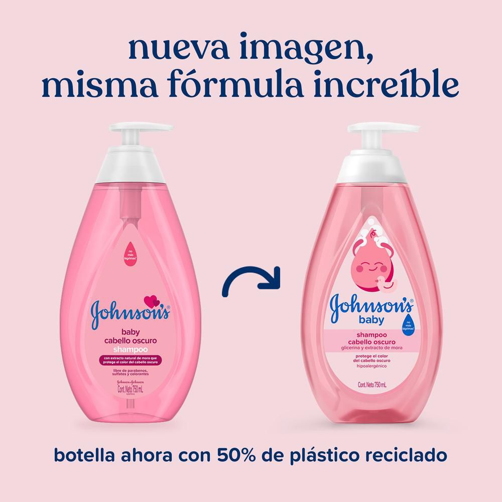 JOHNSONS® BABY Shampoo Pelo Oscuro 750ml