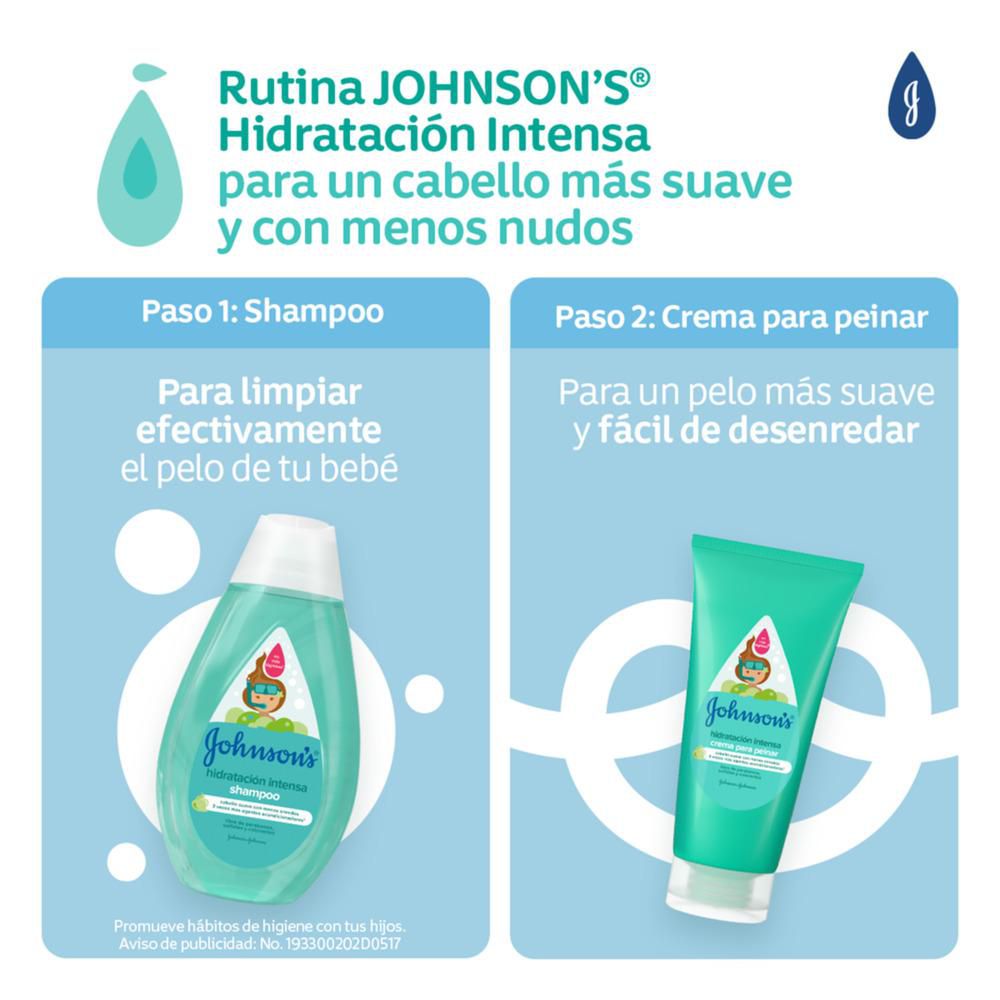 JOHNSONS Shampoo Bebé Hidratación Intensa (400  ml)