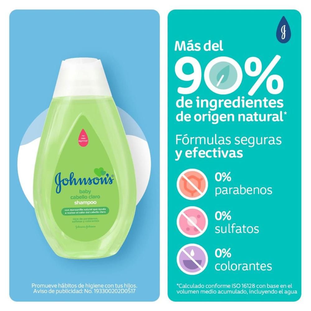 JOHNSONS Shampoo  Bebé Manzanilla (400  ml)