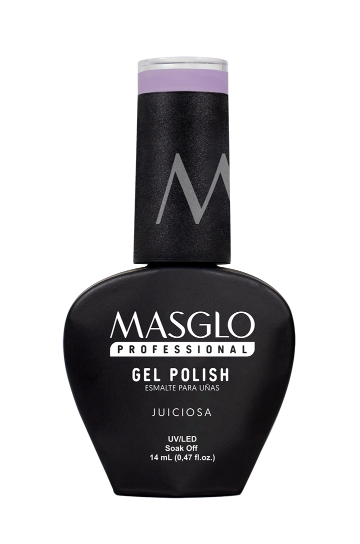 JUICIOSA - MASGLO PROFESSIONAL SEMI-PERMANENT GEL POLISH 14 ML CREAMY - PURPLE RANGE