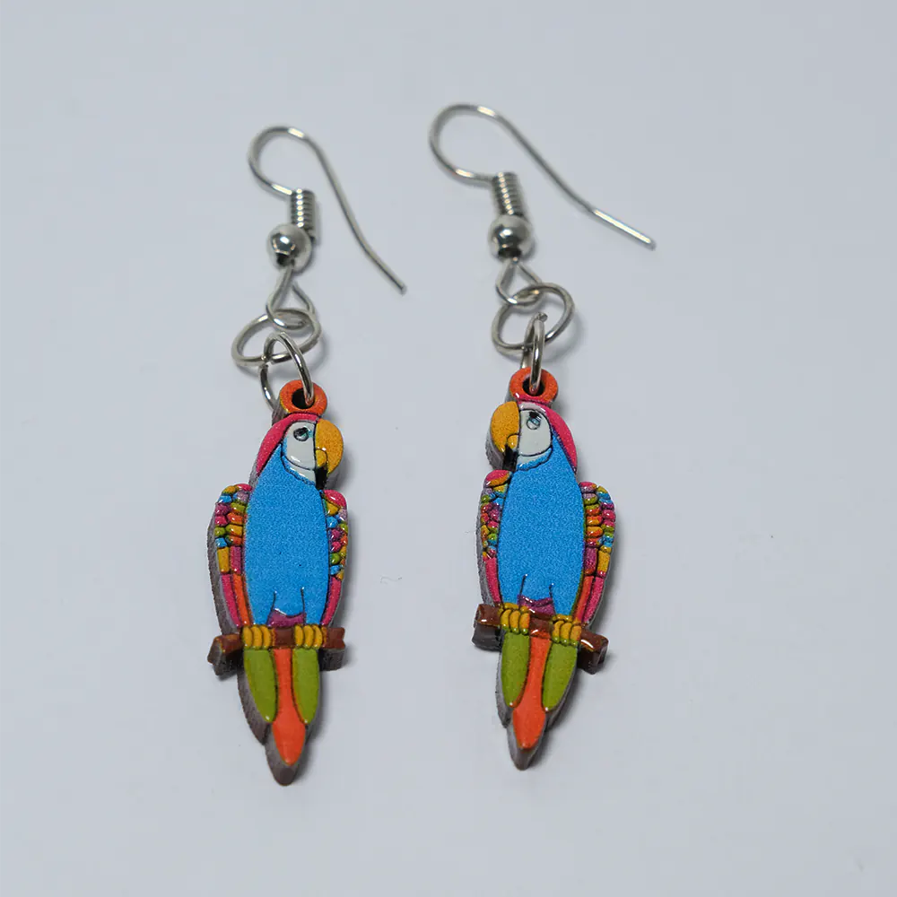 Aretas Loro Azul Charm Elegance K3-07