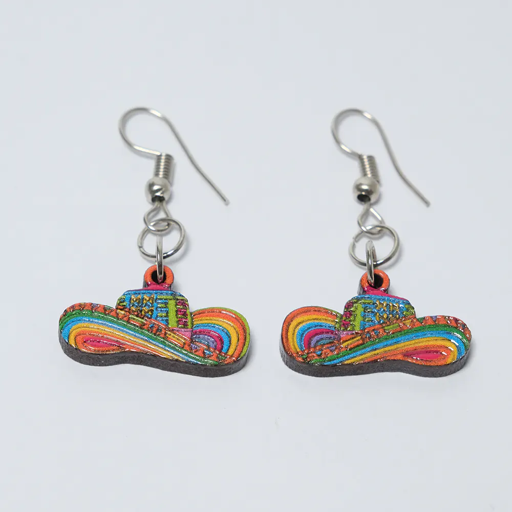 Aretas Sombrero Colombiano Color Vibrante K3-10