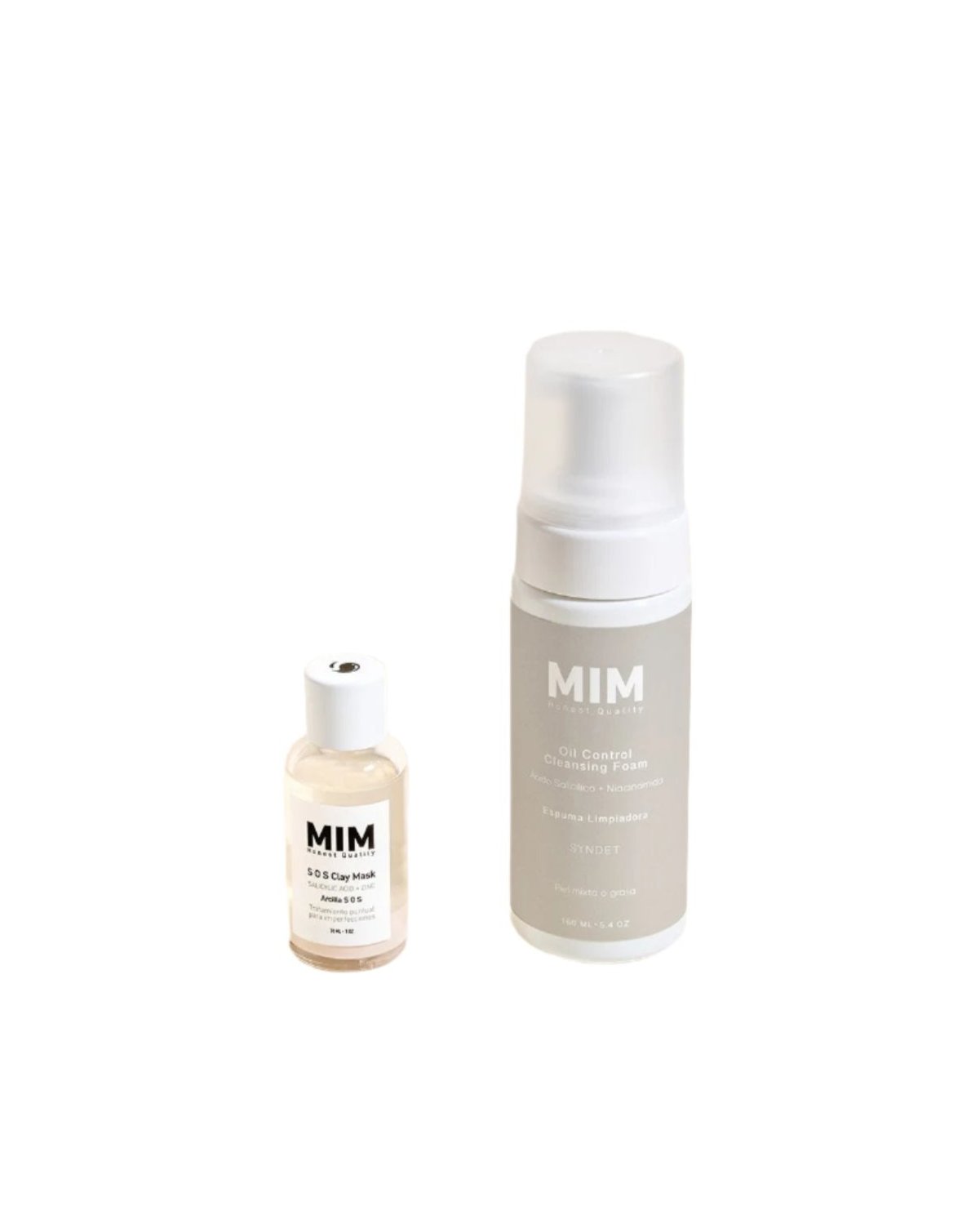 Mim skin care KIT BYE BYE PIMPLES (Tratamiento Puntual para Imperfecciones + Espuma Limpiadora Control Grasa) 2pack