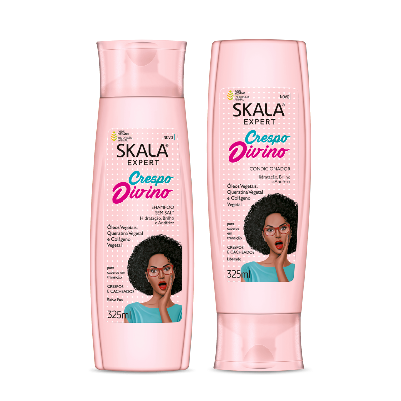 Skala Kit Shampoo + Conditioner Crespinho Divino Salt-Free 325mL
