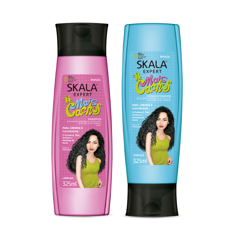 Skala Kit Shampoo + Acondicionador Mais Cachos  325 mL