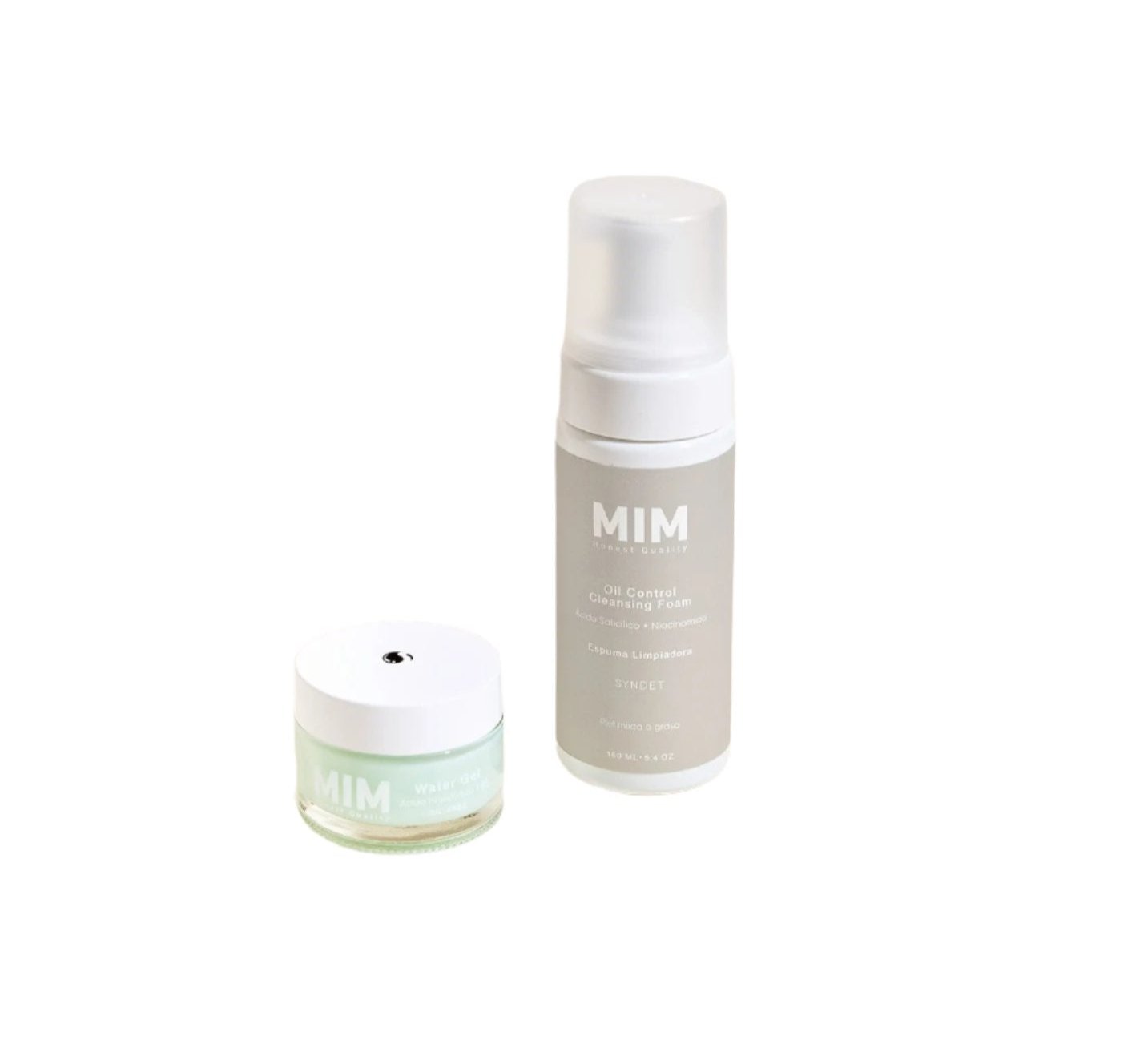 Mim skin care KIT MEN (Espuma Limpiadora Control Grasa + Gel Hidratante Ultra Ligero)