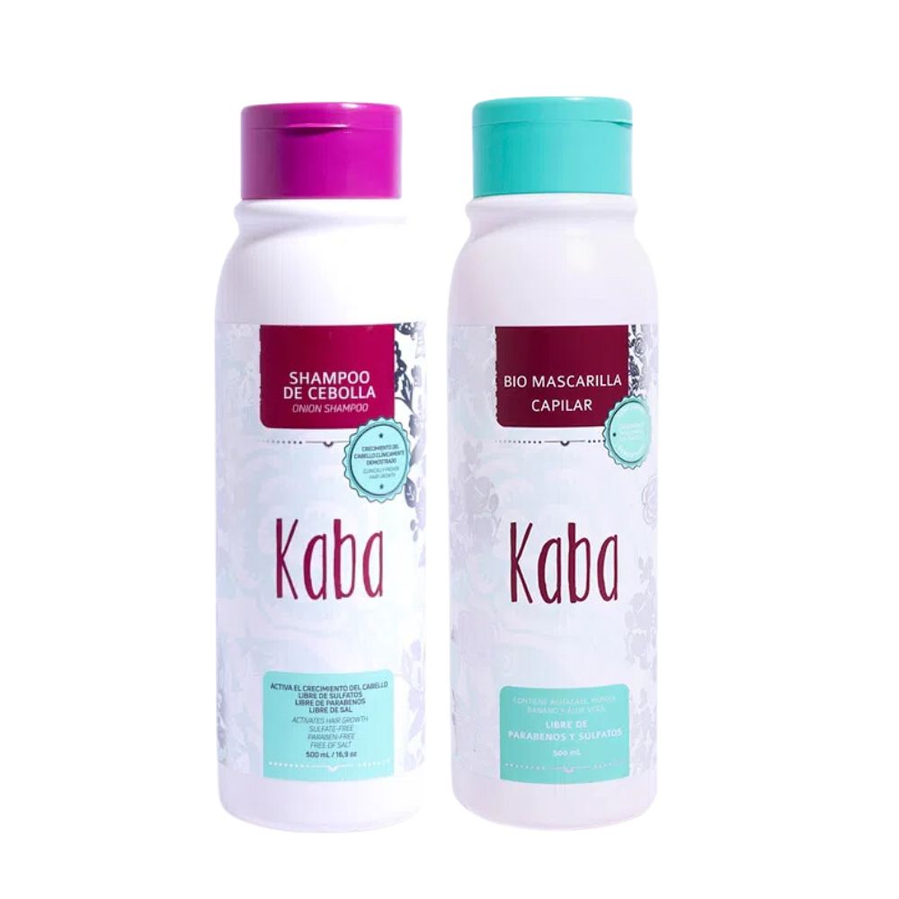 Kaba Onion Shampoo and Kaba Bio Hair Mask (2 pack)