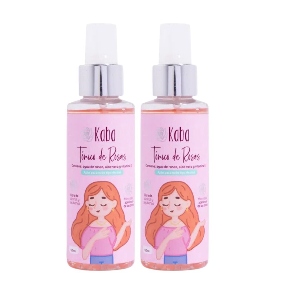 Rose Water Toner for Face tonico de rosas facial kaba (2 pack) Organic Rose Water and Glycerin Facial Toner kaba tonico de rosas tonico de rosas facial kaba
