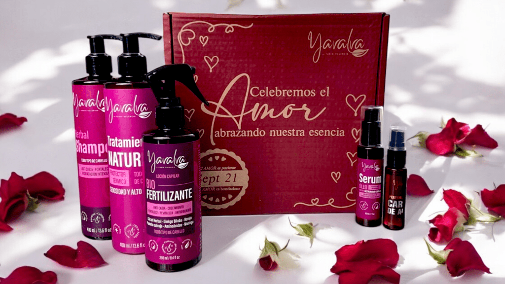 Yavalva Kit Amor (Shampoo Herbal Yavalva x400gr, Locion Bio x 250gr, Tratamiento x 400gr, Serum x 60ml y Perfume Capilar x 30ml)