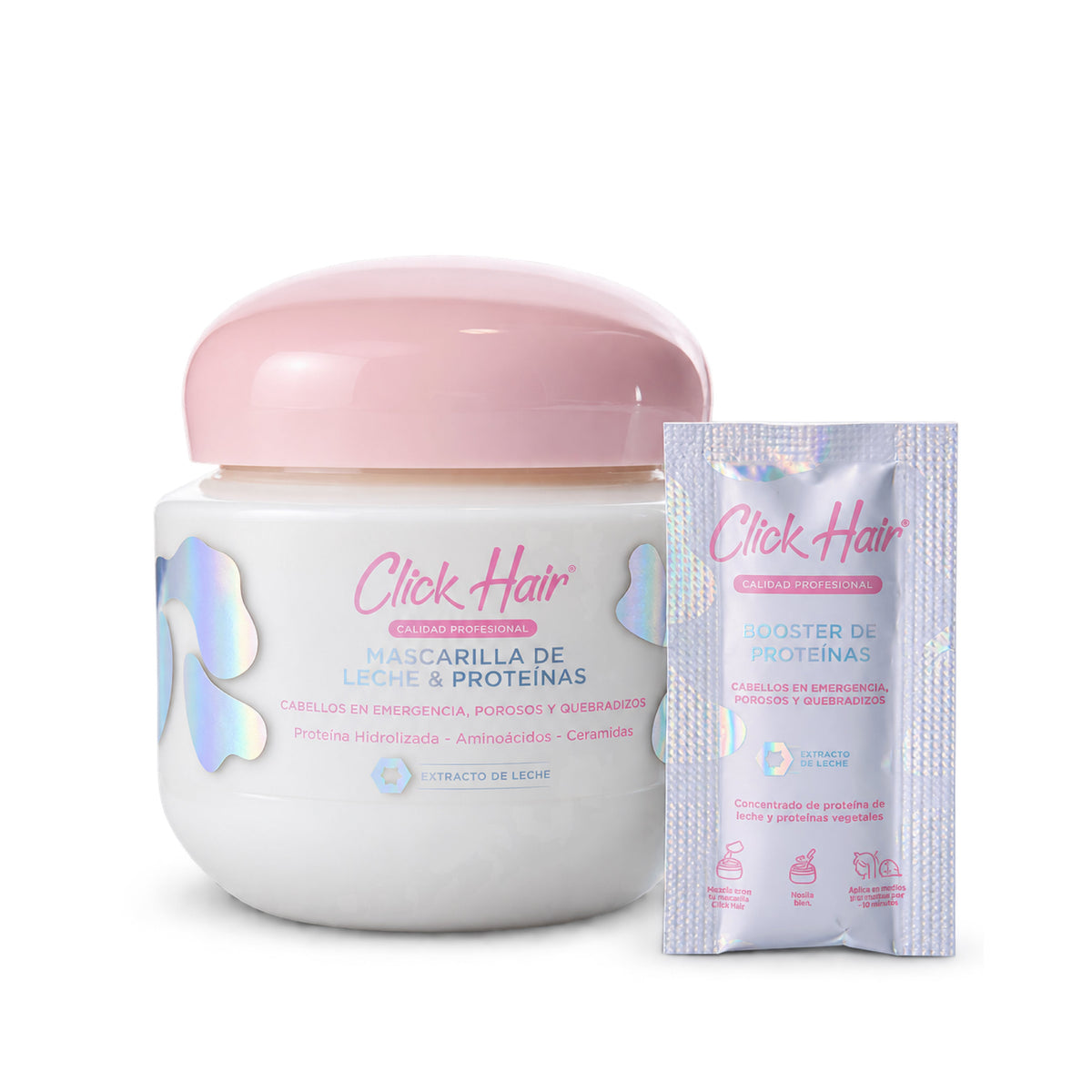 Click Hair Kit Mascarilla 300ml y Booster de Proteinas 3g