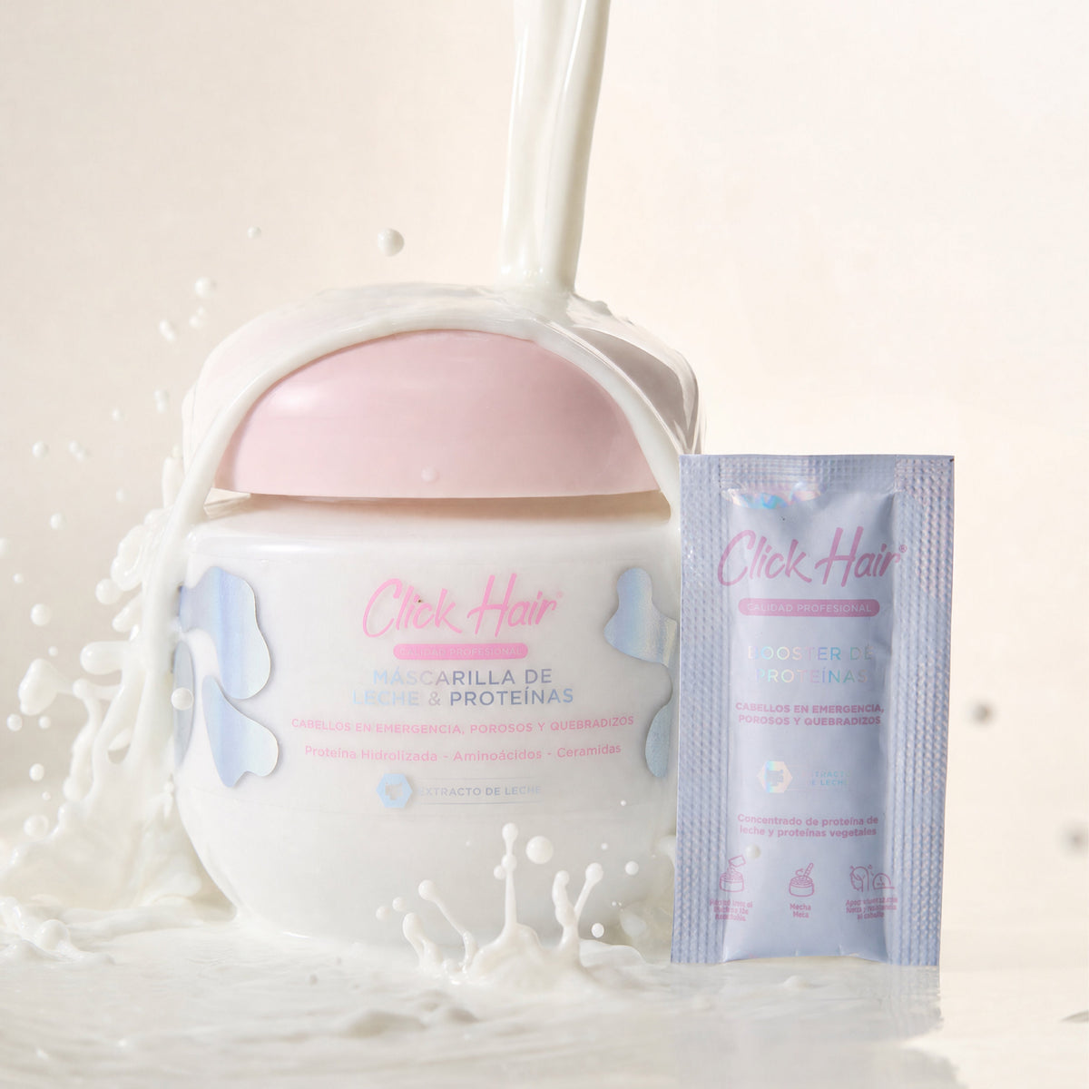Click Hair Kit Mascarilla 300ml y Booster de Proteinas 3g