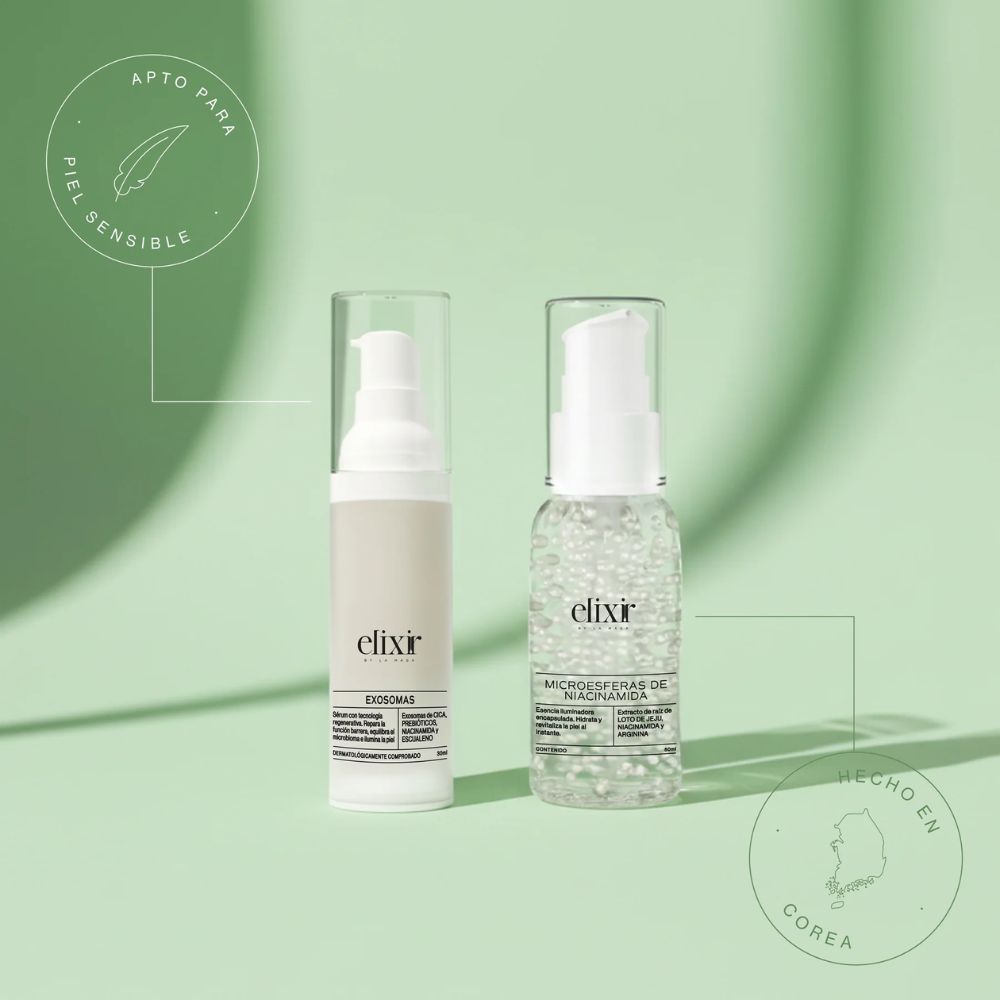 Elixir Kit Redness Rescue - Exosomas + Microesferas de Niacinamida (2