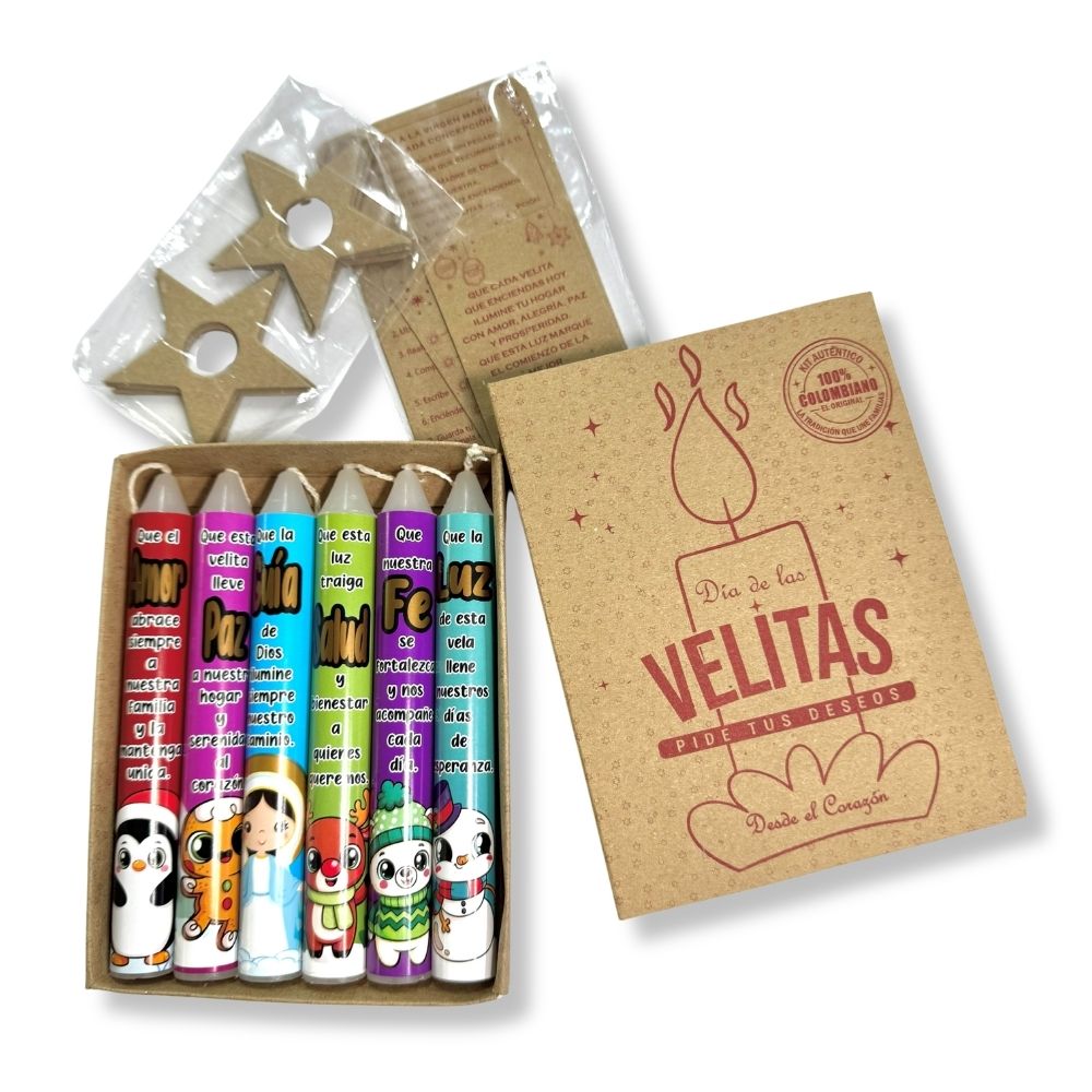 Kit Velitas de los deseos - Velas Navidenas x 6 unidades