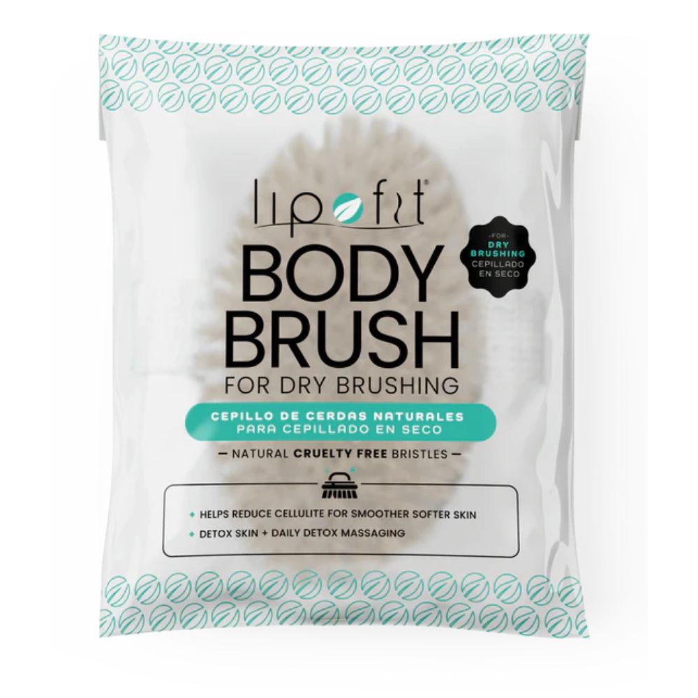 LIPOFIT Mascarilla Corporal con vitamina C x 200g + Cepillo de Cerdas Naturales - KIT DETOX SKIN (BYE CELULITIS)