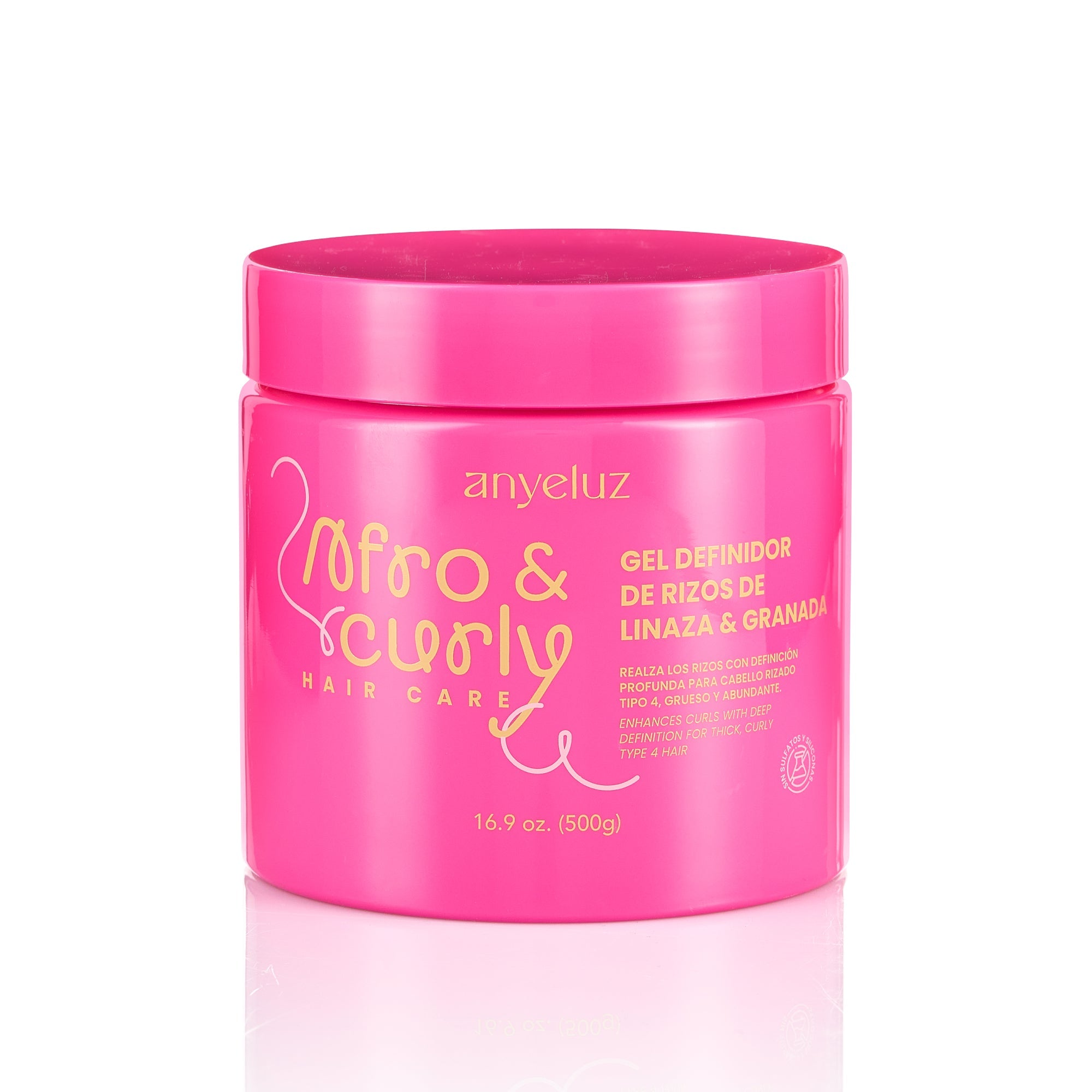 ANYELUZ GEL DEFINIDOR DE RIZOS CON LINAZA Y GRANADA 500g