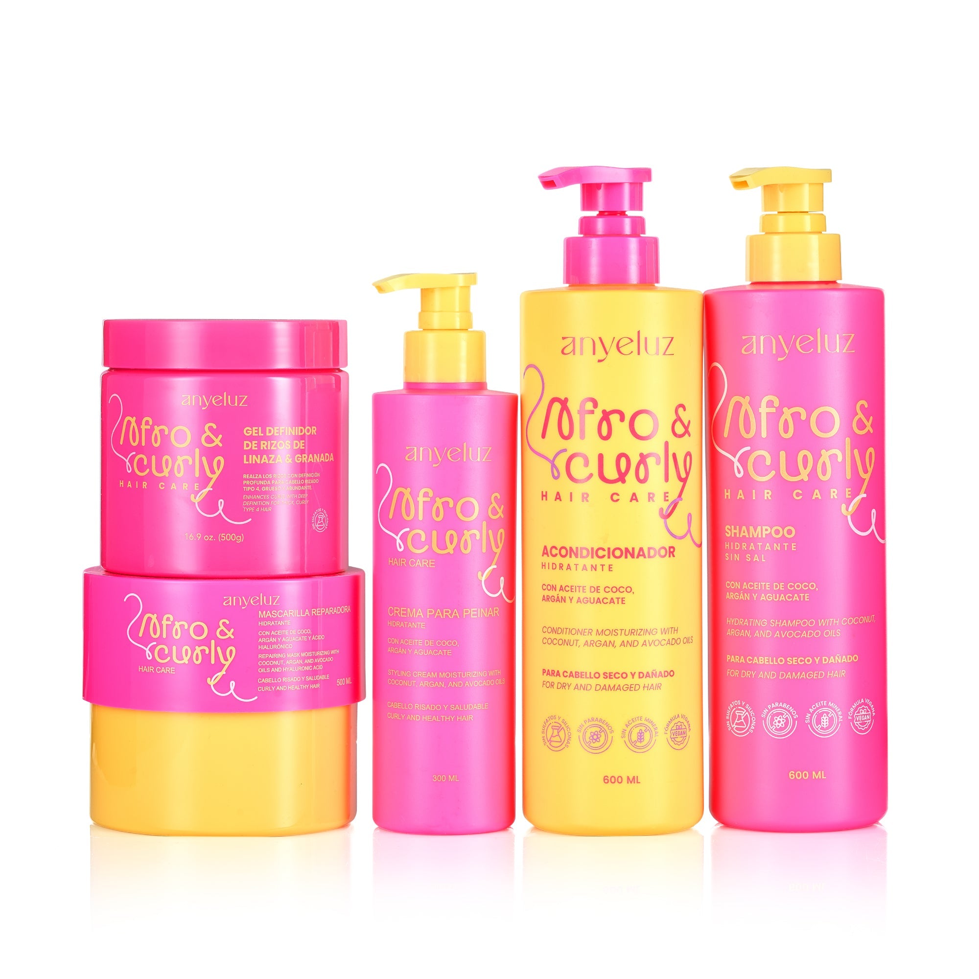 ANYELUZ GEL DEFINIDOR DE RIZOS CON LINAZA Y GRANADA 500g