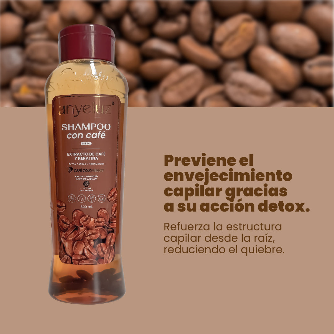 ANYELUZ SHAMPOO CON CAFE x 500ml