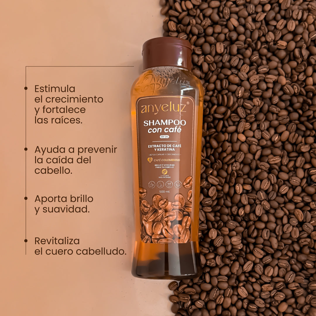 ANYELUZ SHAMPOO CON CAFE x 500ml
