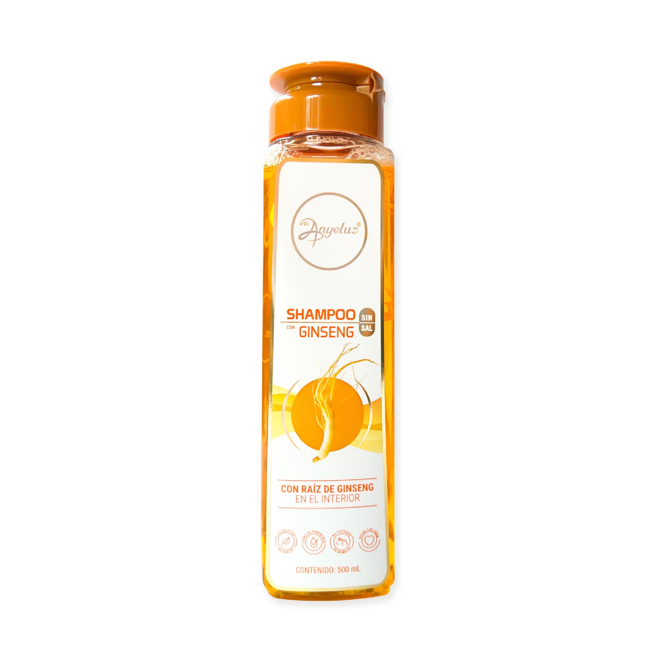 Anyeluz shampoo with ginseng x500ml