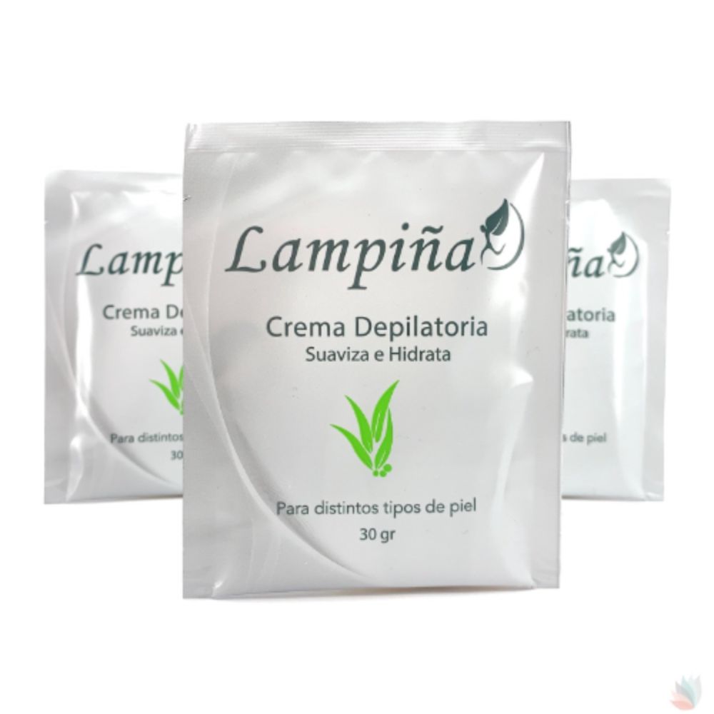Lampina crema depilatoria Corporal 30gr -3 unid + Lampina Crema Depilatoria Facial Mujer - 3 unid / Lampina Combo 3+3 (6 pack)