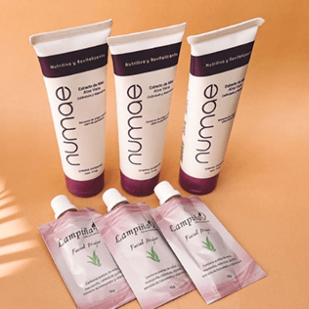 Lampina crema depilatoria Corporal suaviza e hidrata, Lampina Crema Depilatoria Facial Mujer, Lampina Numae Crema Hidratante Corporal - Lampina Combo Todo en uno (3 Pack)