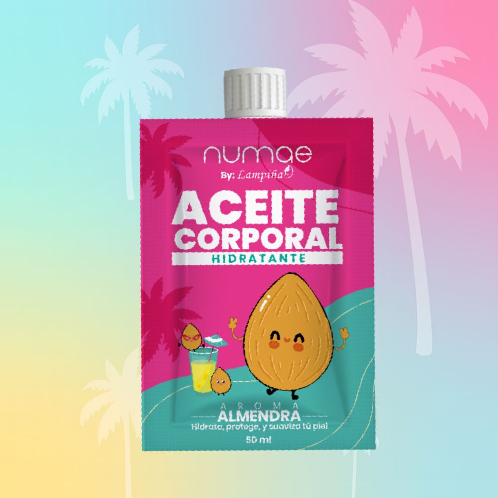 Lampina Kit Aceites Corporales Hidratantes – Naranja, Almendra y Coco ( 50ml c/u  - 3 pack)