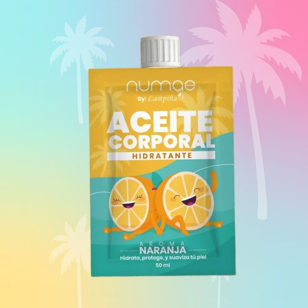 Lampina Kit Aceites Corporales Hidratantes – Naranja, Almendra y Coco ( 50ml c/u  - 3 pack)