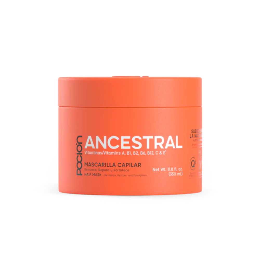 La Pocion Shampoo, La Pocion Tratamiento, La Pocion Crema para peinar, La Pocion Mascarilla Ancestral (4 pack)