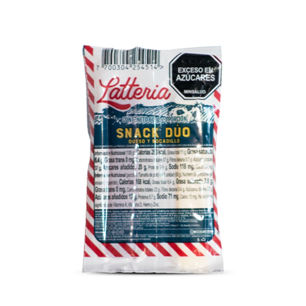 Bocadillo con Queso SNACK DUO x 60g