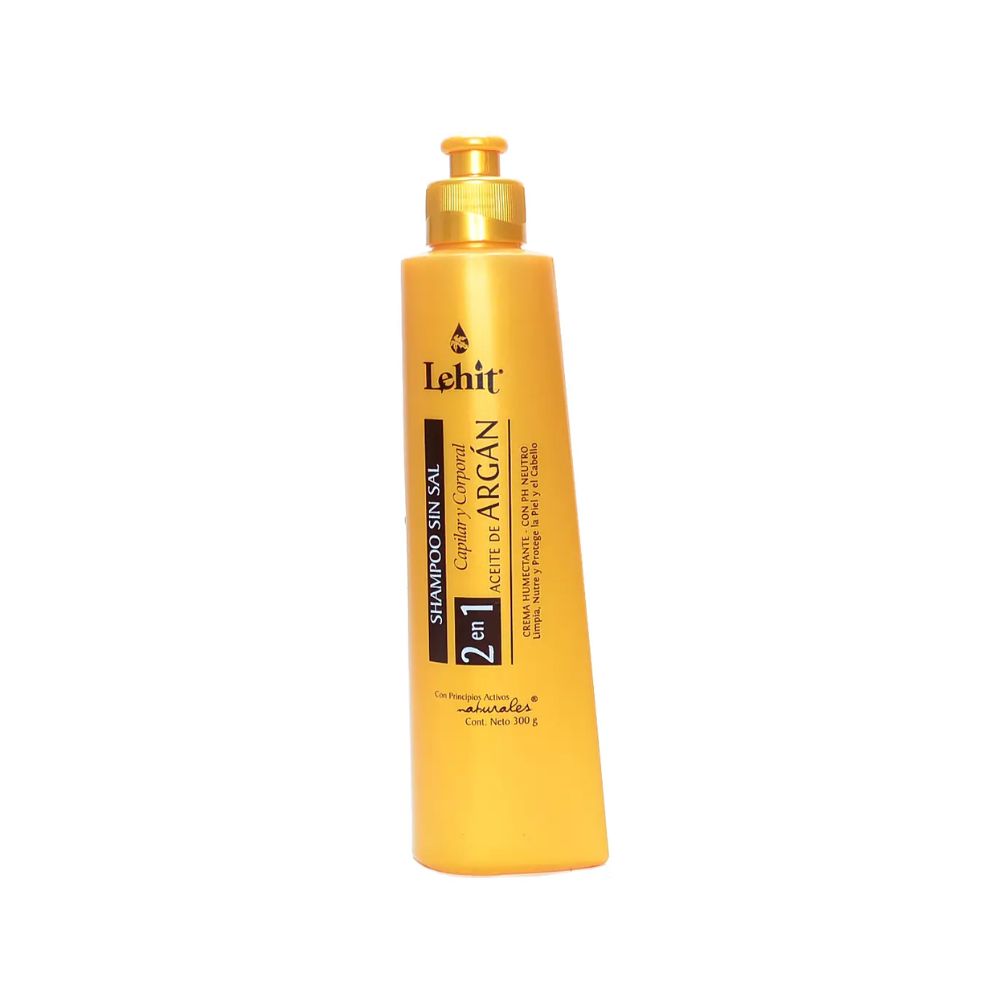 Lehit Shampoo Aceite de Argan, Tratamiento Aceite de Argan y Gotas de Aceite de Argan (3 Pack)