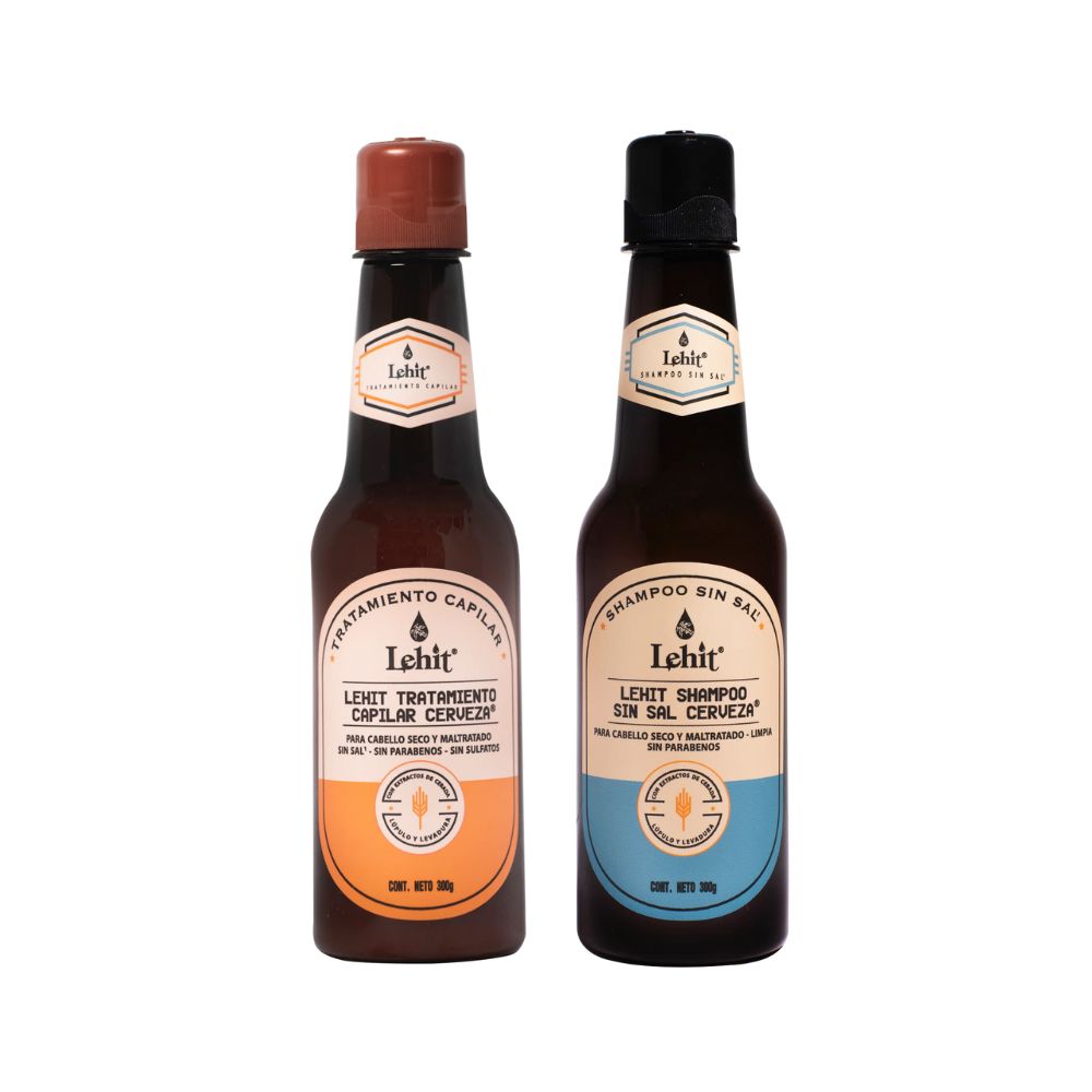Lehit Shampoo de Cereveza y Tratamiento de Cerveza 300gr (2 Pack)