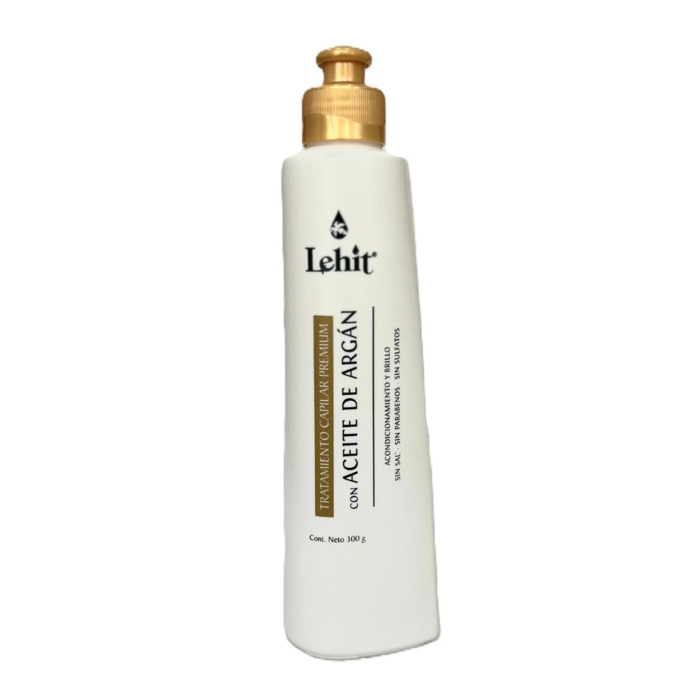 Lehit Argan Oil Shampoo, Argan Oil Treatment and Argan Oil Drops (3 Pack)