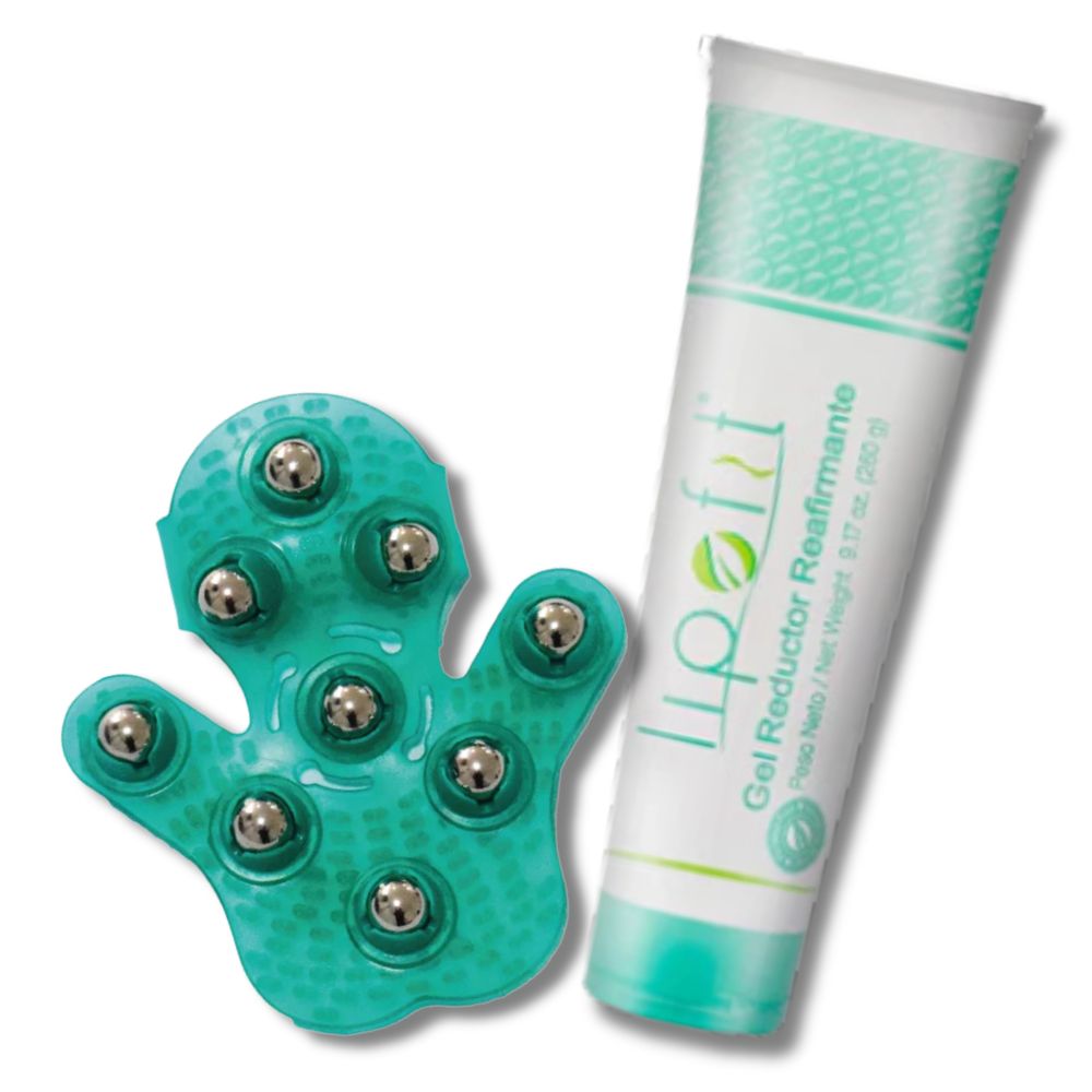 LIPOFIT Gel Reductor Reafirmante 260g + Guante Masajeador (2 pack) - LIPOFIT KIT BODY FIRM