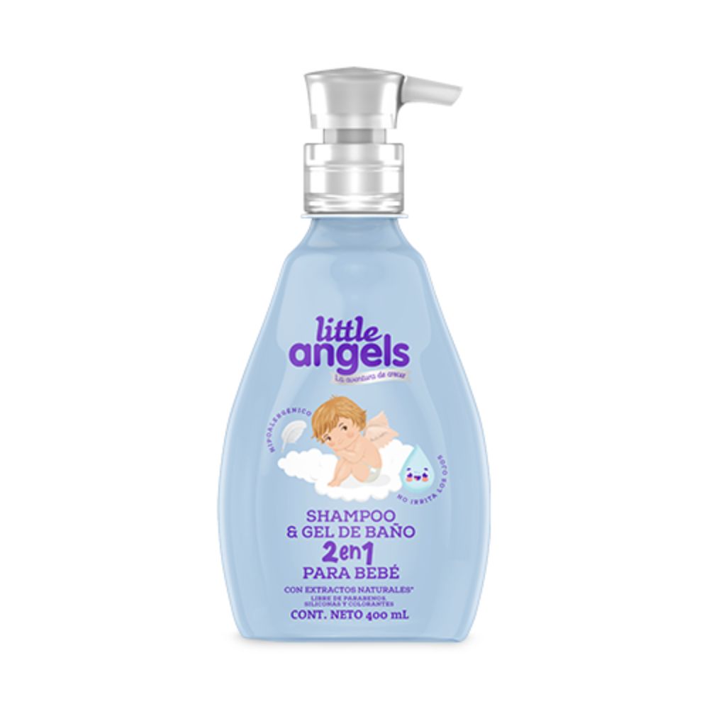 LITTLE ANGELS SHAMPOO GEL DE BAÑO 2 EN 1 x 400ML