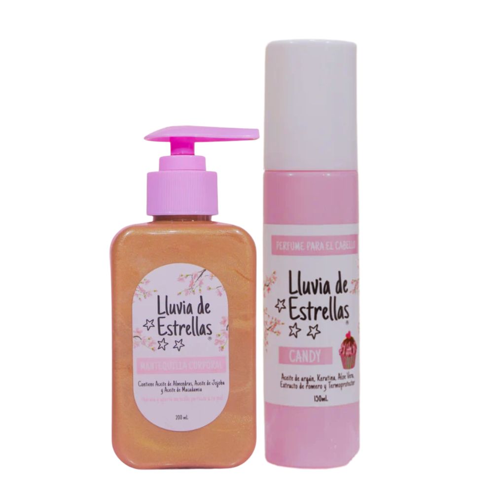 Lluvia de estrellas mantequilla corporal 200ml y Lluvia de estrellas Perfume x 150ml (2 pack)