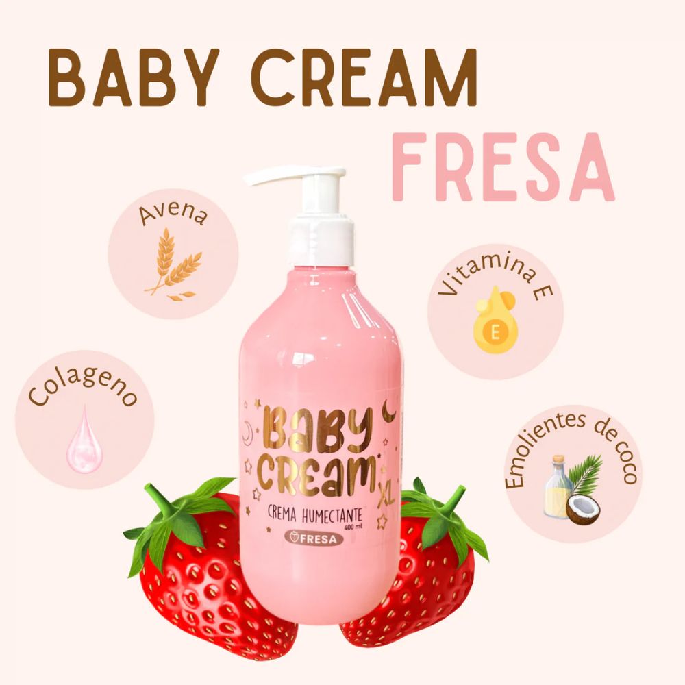LLUVIA DE ESTRELLAS BABY CREAM XL FRESA x 400ml