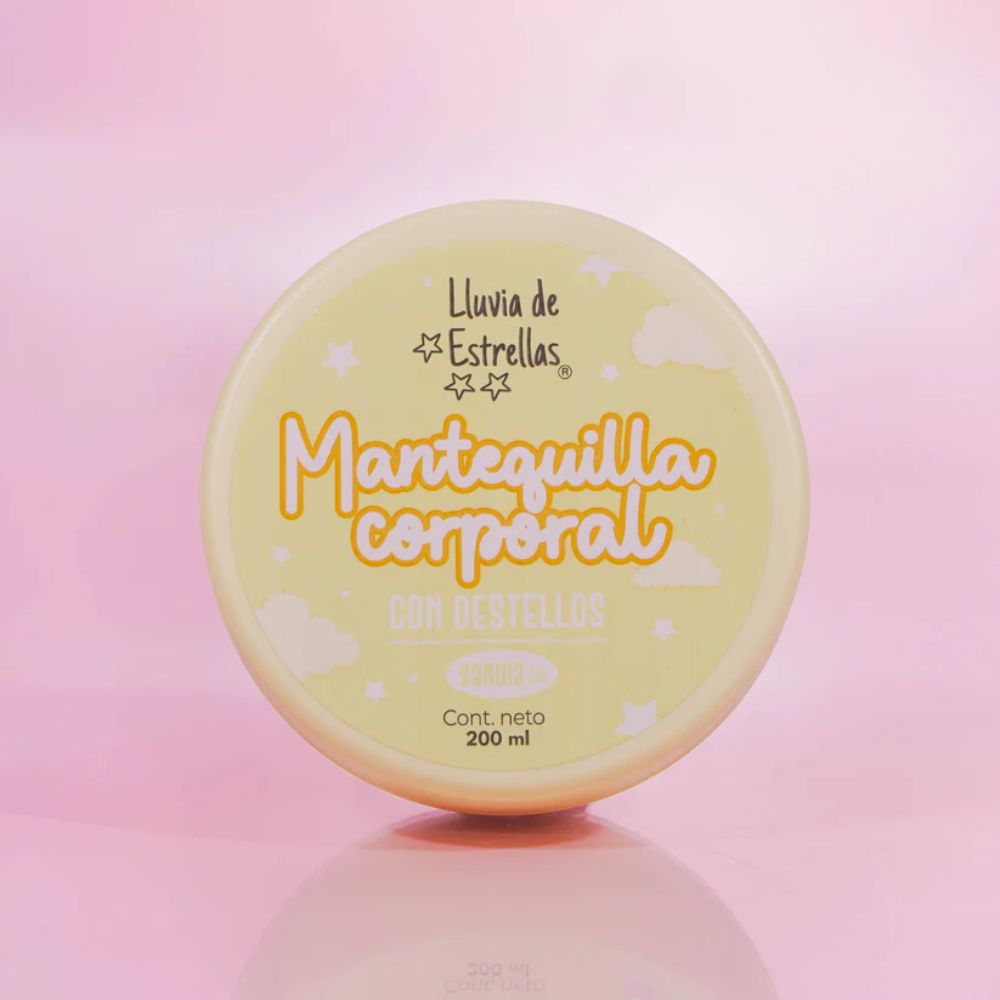 LLUVIA DE ESTRELLAS MANTEQUILLA CORPORAL SIN BRONCEO SANDIA x 200ml