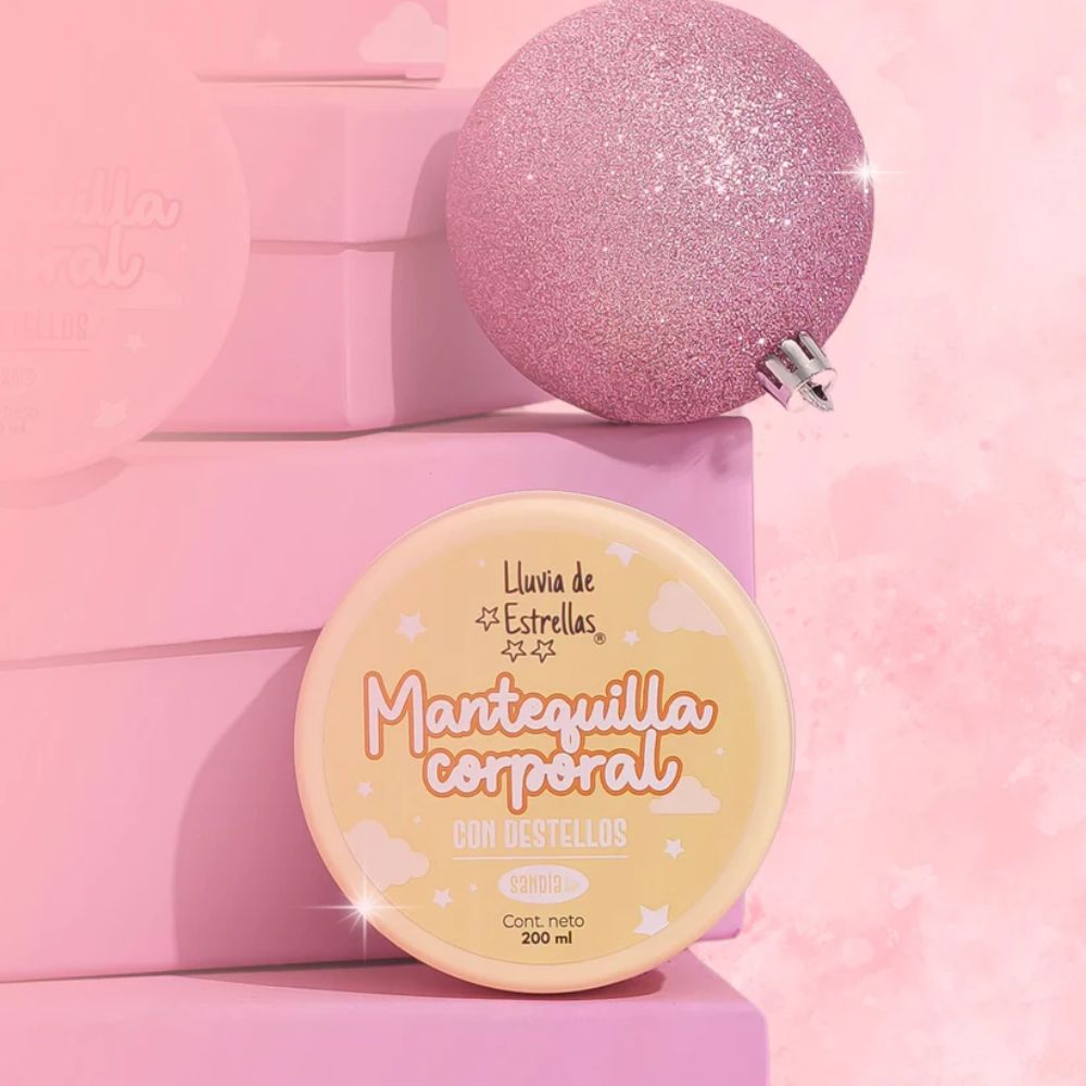 LLUVIA DE ESTRELLAS MANTEQUILLA CORPORAL SIN BRONCEO SANDIA x 200ml