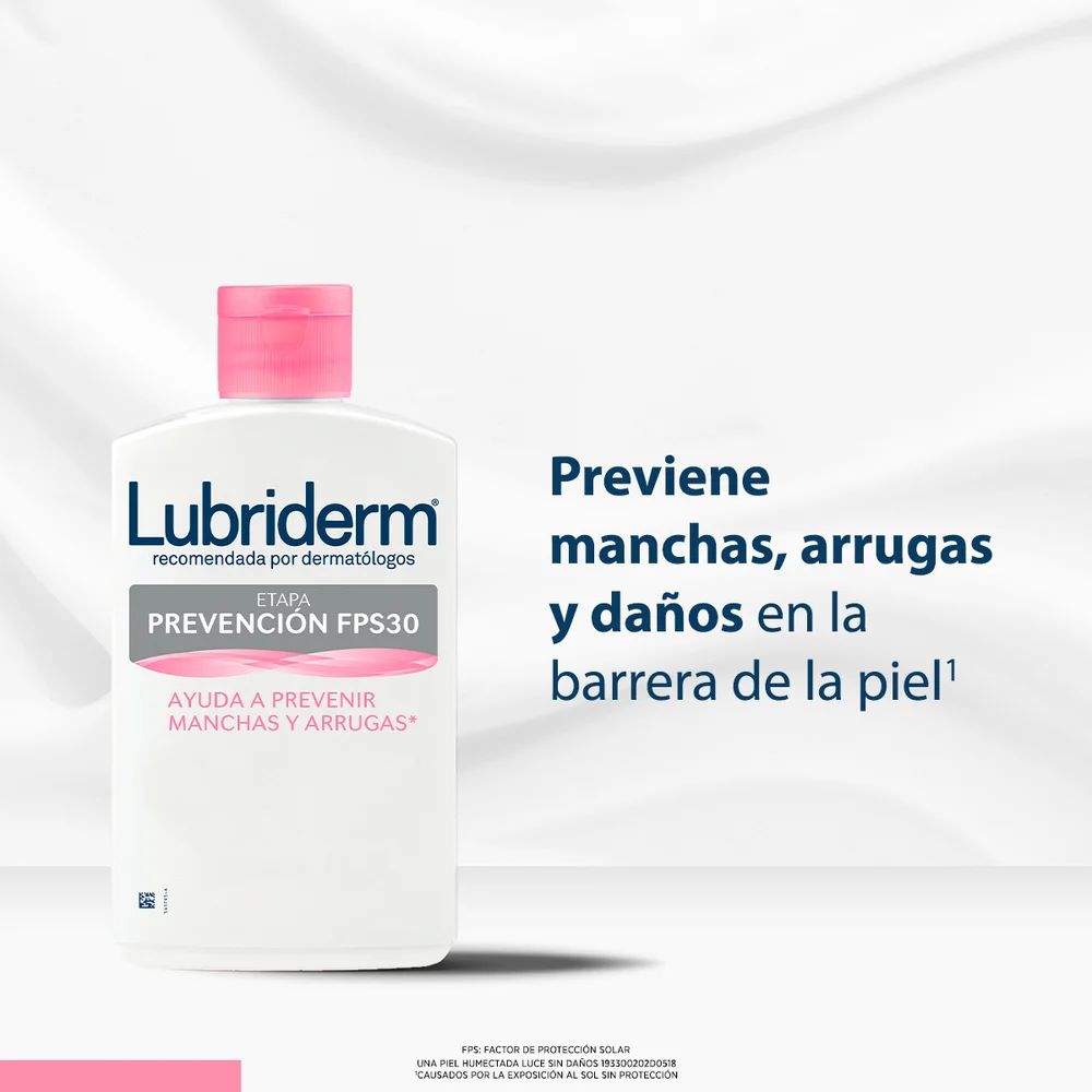 Lubriderm Crema Prevencion Con FPS 30 Frasco x 400ml