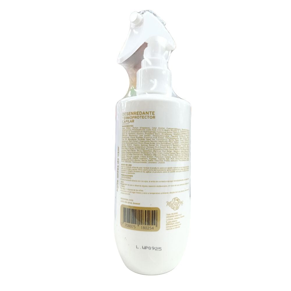 Milagros desenredante termoprotector herbal x250ml