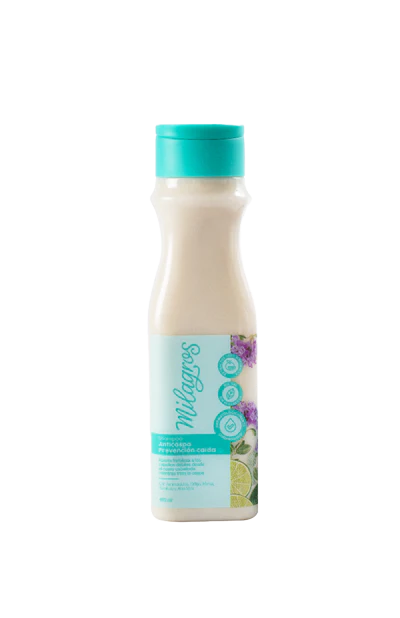 Milagros Shampoo Anticaspa prevencion caida Formula de efecto duo - 450ml
