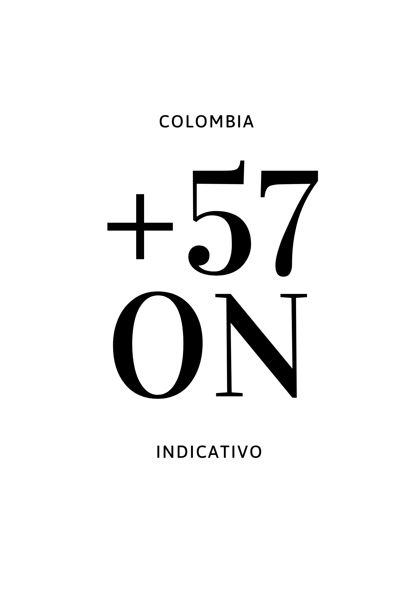 Camiseta Básica “+57 ON – Indicativo Colombia”