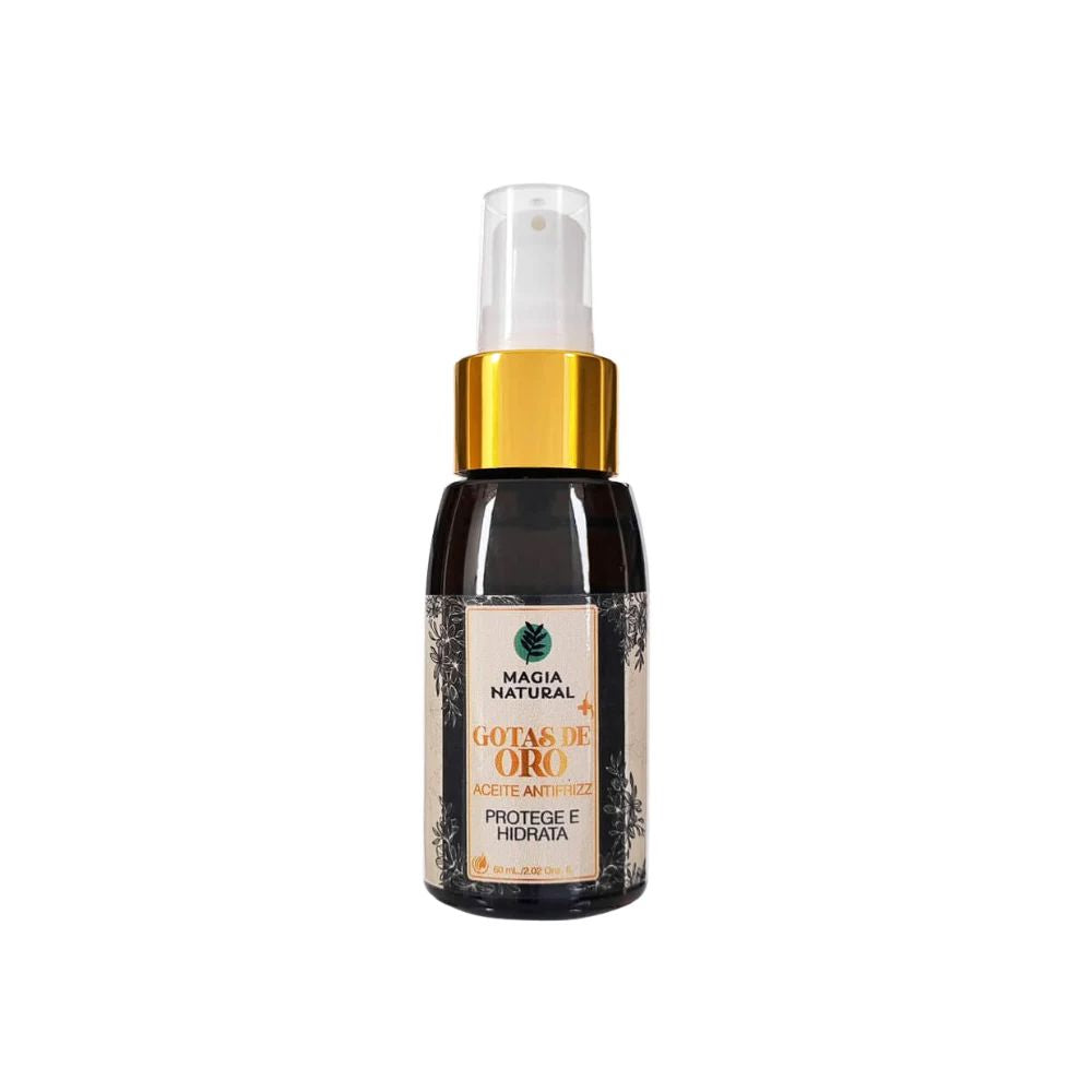 Natural Magic Kit Grey and White Hair Revitalizing Shampoo, Hair Biotherapy Treatment and Anti-Frizz Oil Gold Drops (3 Pack)