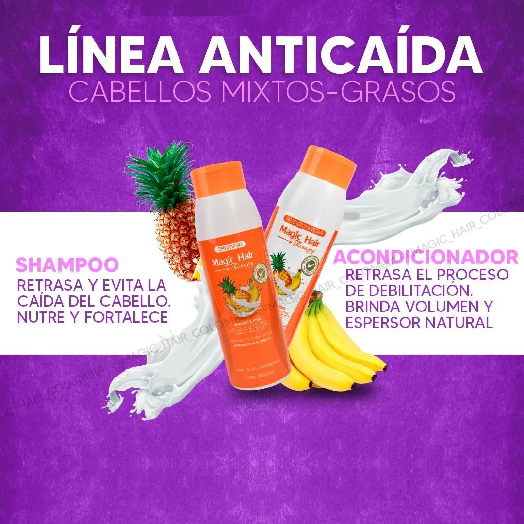 Magic Hair Shampoo Anticaida y Magic Hair Acondicionador Anticaida (2 pack)