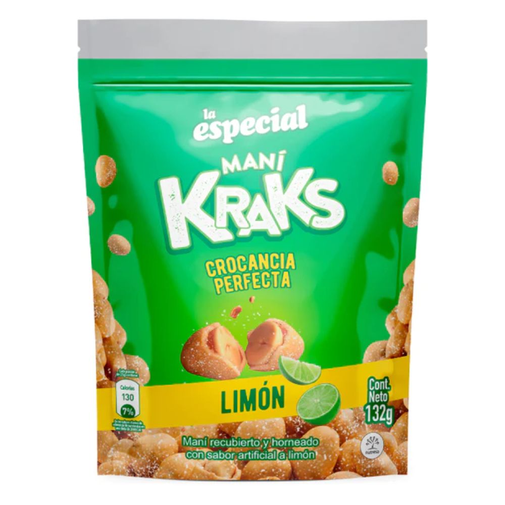 Mani Kraks Lemon La Especial Colombina 132g Snack 