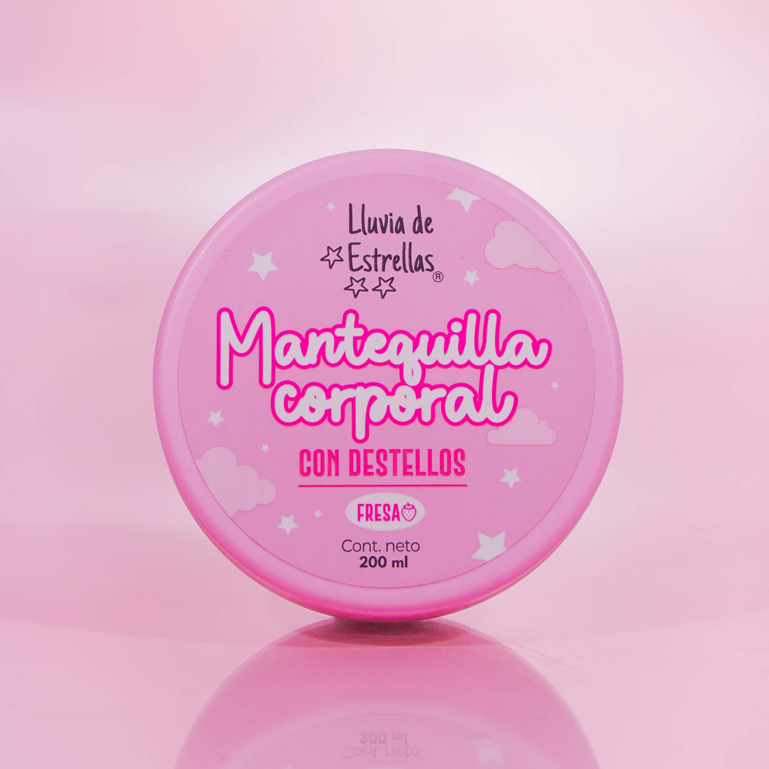Lluvia de Estrellas Combo Cuerpo Celestial - Perfume capilar x 150 ml y Mantequilla Corporal con color Fresa x 200 ml (2 Pack)