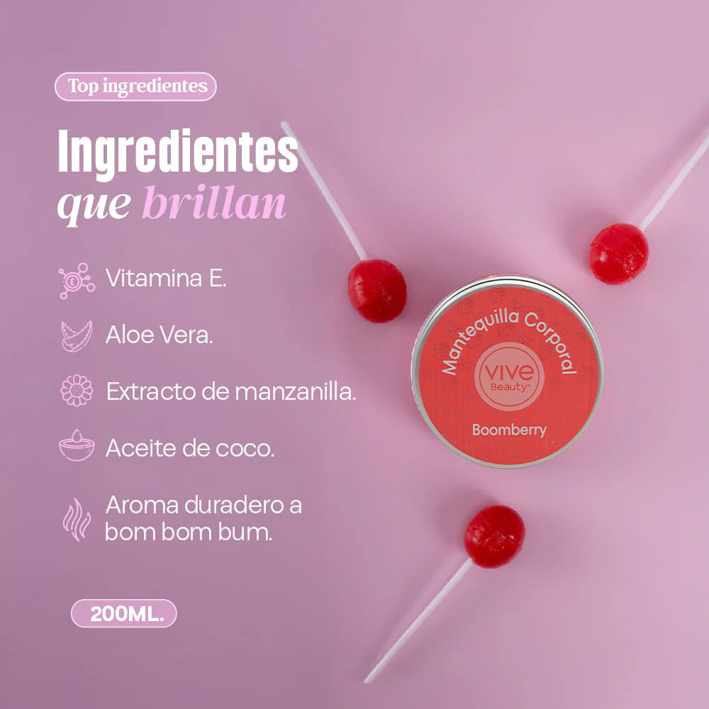 Vive Beauty Mantequilla Corporal Boomberry 200 ml